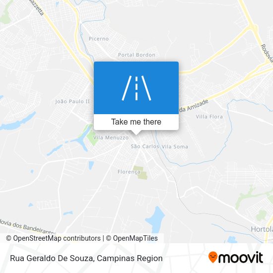 Rua Geraldo De Souza map