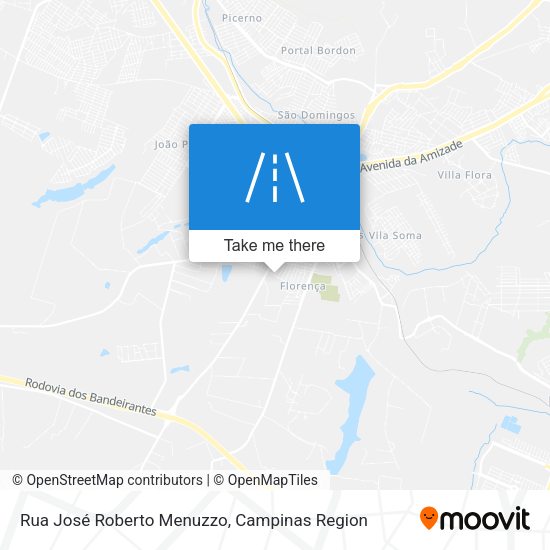 Rua José Roberto Menuzzo map