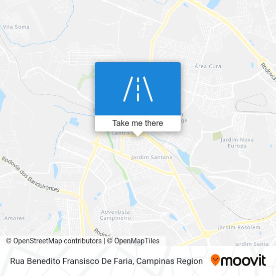 Rua Benedito Fransisco De Faria map