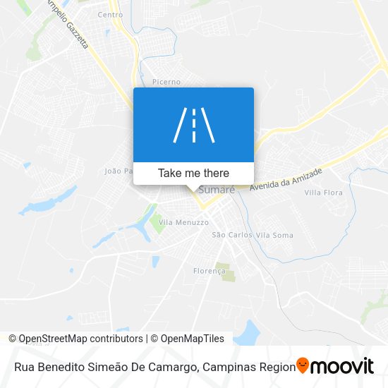 Rua Benedito Simeão De Camargo map