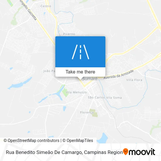 Rua Benedito Simeão De Camargo map