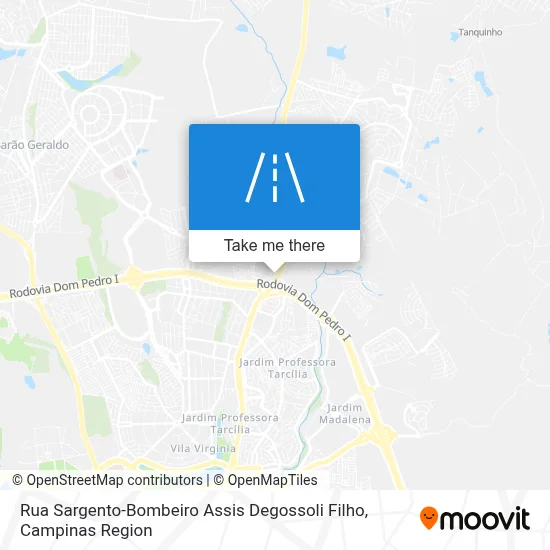 Rua Sargento-Bombeiro Assis Degossoli Filho map