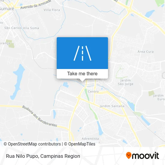Rua Nilo Pupo map