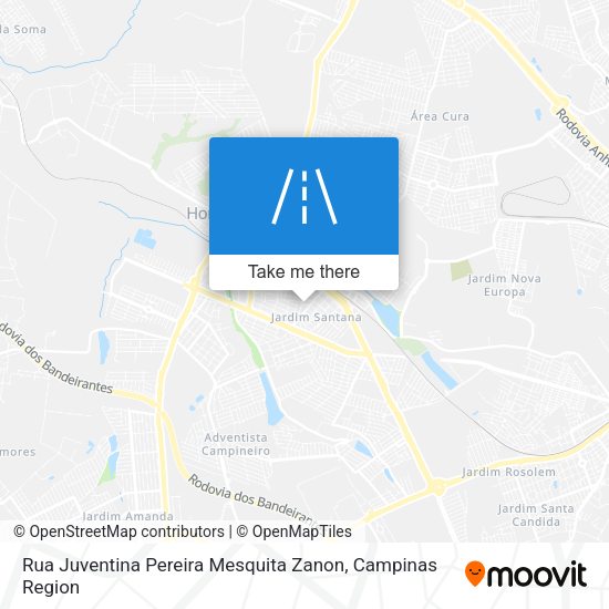 Rua Juventina Pereira Mesquita Zanon map