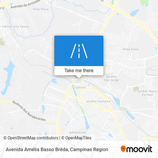 Avenida Amélia Basso Brêda map
