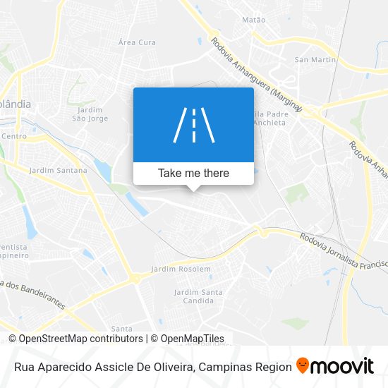 Rua Aparecido Assicle De Oliveira map