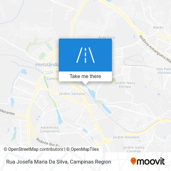 Rua Josefa Maria Da Silva map