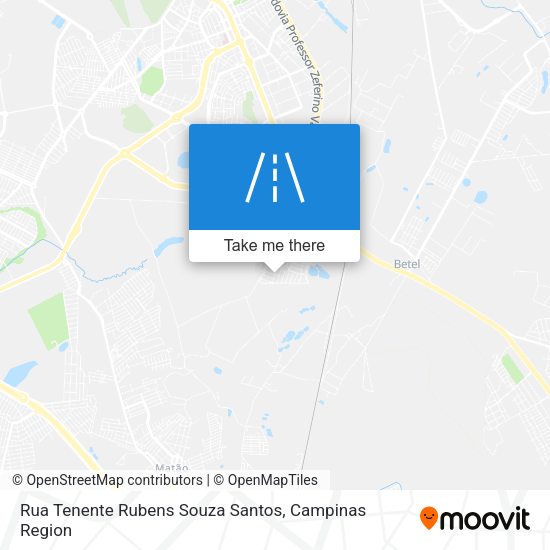 Rua Tenente Rubens Souza Santos map