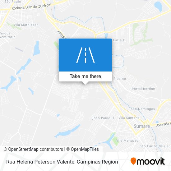 Rua Helena Peterson Valente map