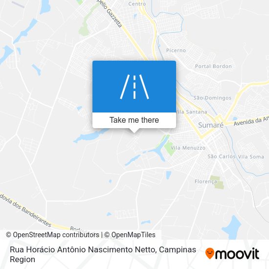 Rua Horácio Antônio Nascimento Netto map