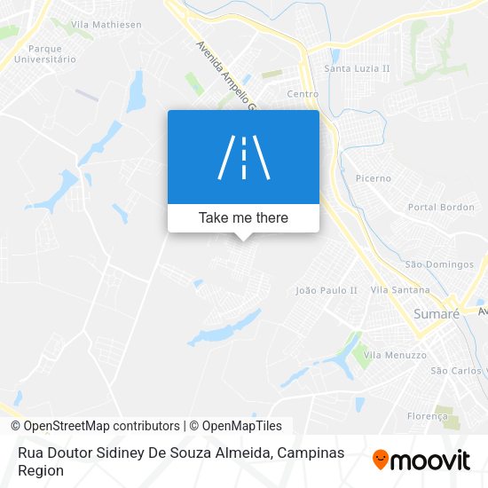 Rua Doutor Sidiney De Souza Almeida map