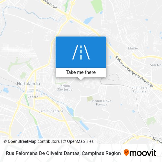 Rua Felomena De Oliveira Dantas map