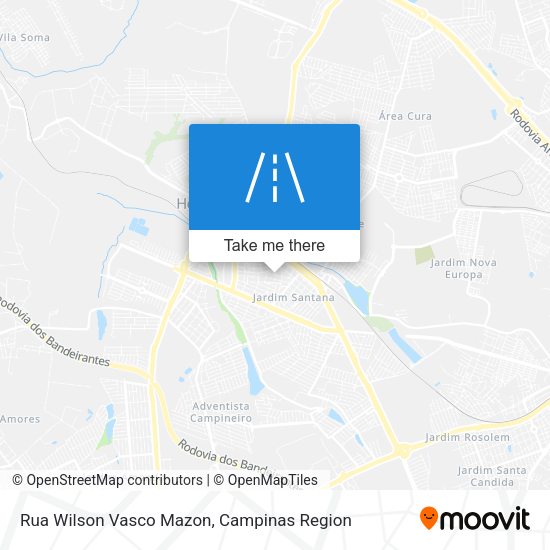 Rua Wilson Vasco Mazon map