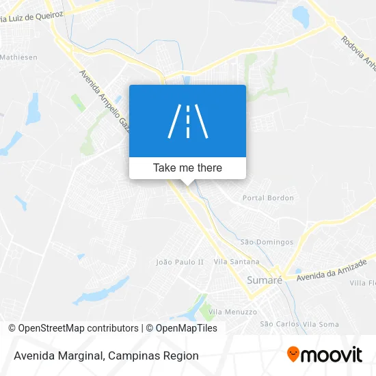 Avenida Marginal map