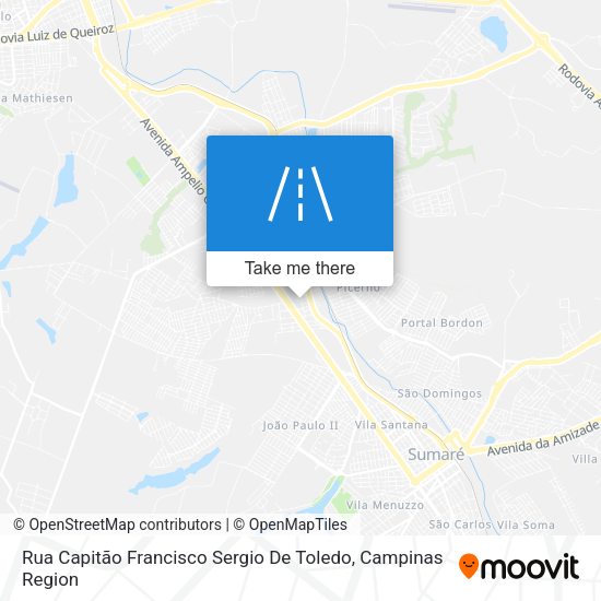 Rua Capitão Francisco Sergio De Toledo map