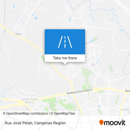 Rua José Pelati map