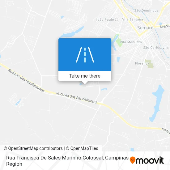 Rua Francisca De Sales Marinho Colossal map