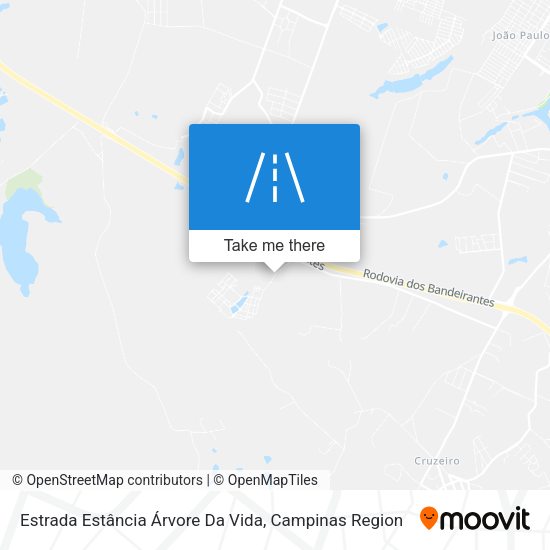 Estrada Estância Árvore Da Vida map