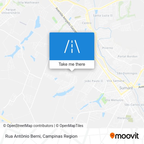 Rua Antônio Berni map