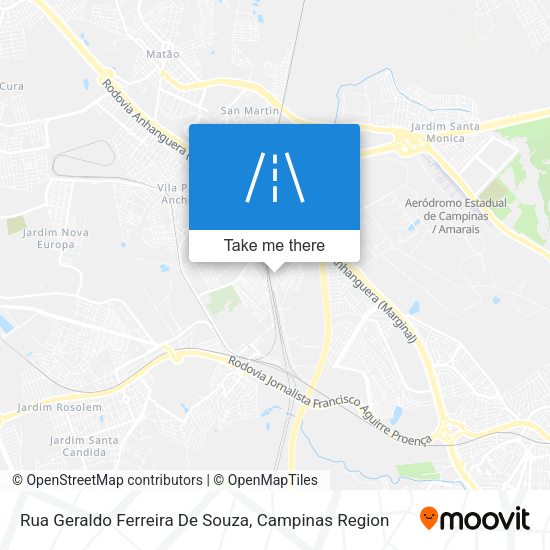 Rua Geraldo Ferreira De Souza map