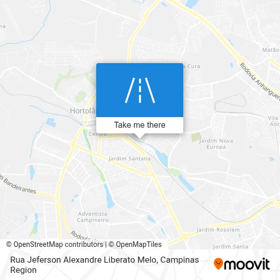 Rua Jeferson Alexandre Liberato Melo map