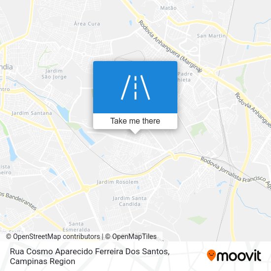Rua Cosmo Aparecido Ferreira Dos Santos map