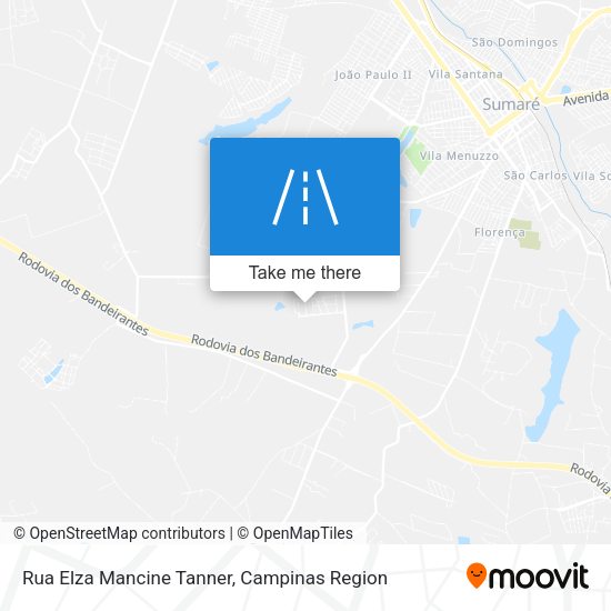 Rua Elza Mancine Tanner map