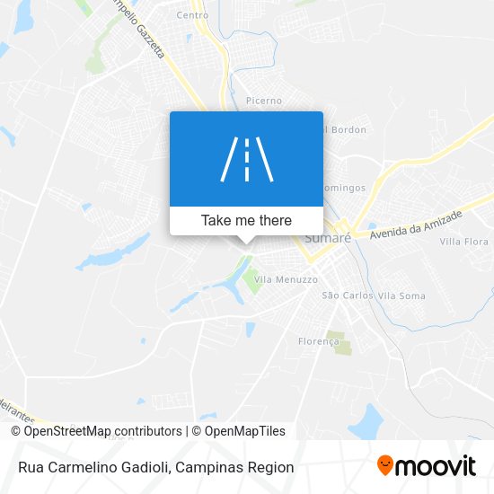 Rua Carmelino Gadioli map