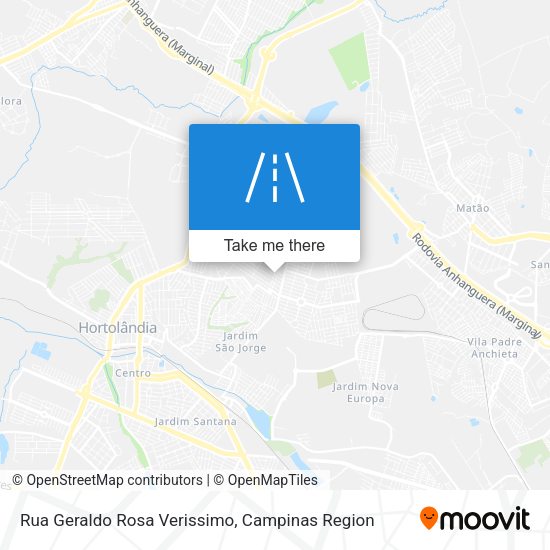 Rua Geraldo Rosa Verissimo map