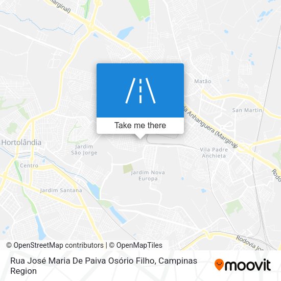 Rua José Maria De Paiva Osório Filho map