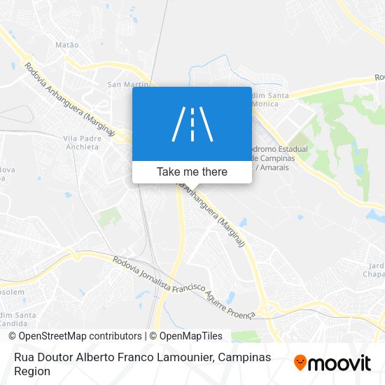Rua Doutor Alberto Franco Lamounier map