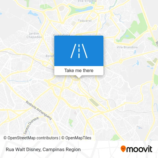 Rua Walt Disney map