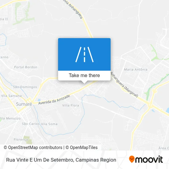 Rua Vinte E Um De Setembro map