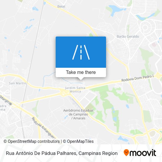 Rua Antônio De Pádua Palhares map