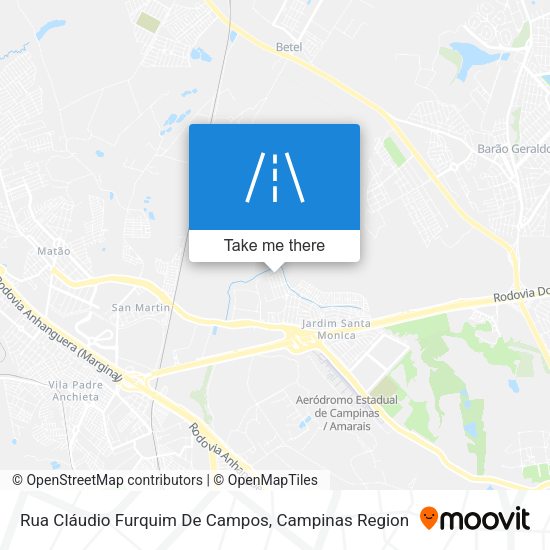 Rua Cláudio Furquim De Campos map