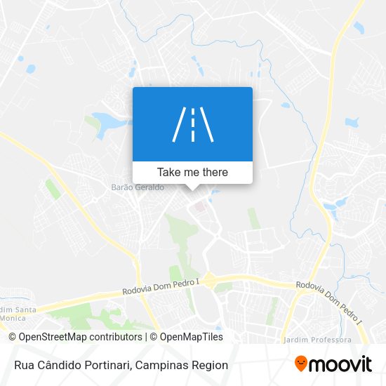 Rua Cândido Portinari map