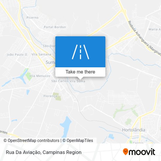 Rua Da Aviação map