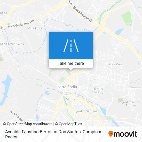 Avenida Faustino Bertolino Dos Santos map