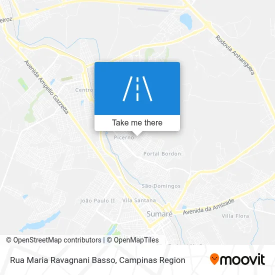 Rua Maria Ravagnani Basso map