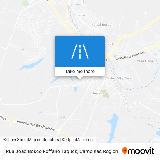Rua João Bosco Foffano Taques map