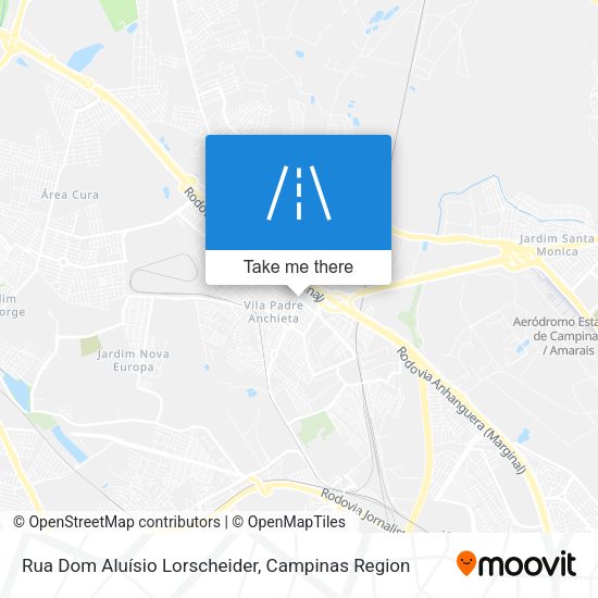Rua Dom Aluísio Lorscheider map