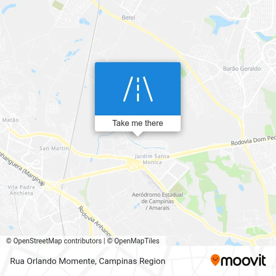 Rua Orlando Momente map