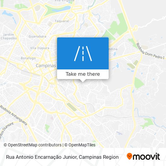 Mapa Rua Antonio Encarnação Junior