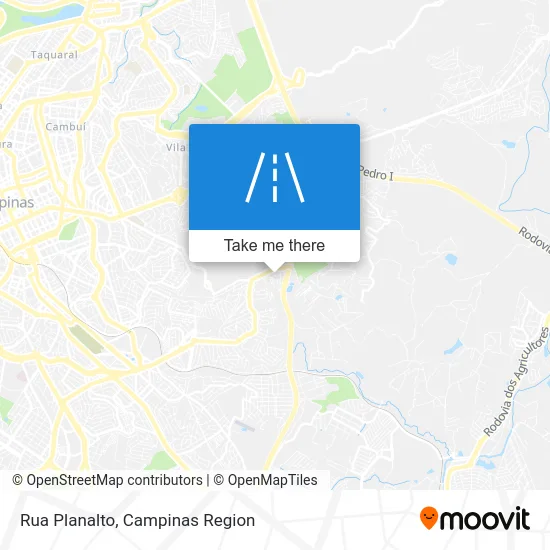 Rua Planalto map