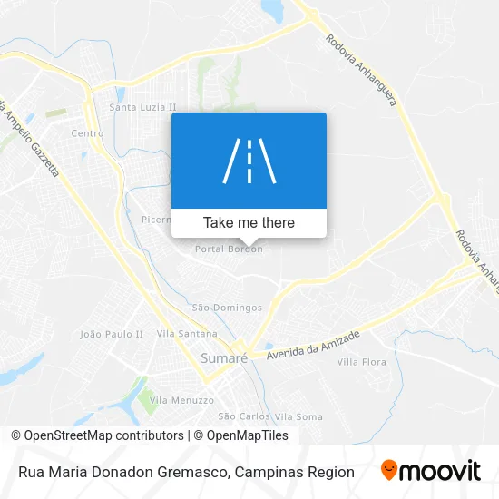 Rua Maria Donadon Gremasco map