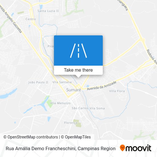 Rua Amália Demo Francheschini map