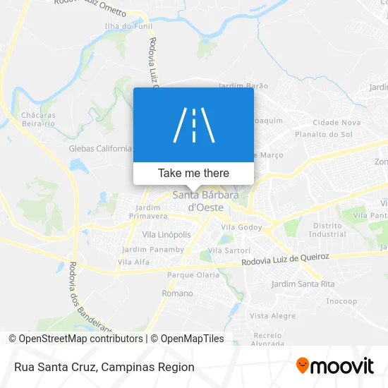 Rua Santa Cruz map