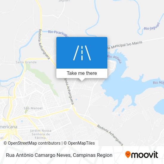 Rua Antônio Camargo Neves map