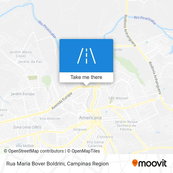 Rua Maria Bover Boldrini map
