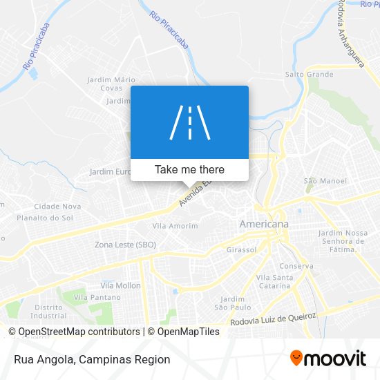 Rua Angola map